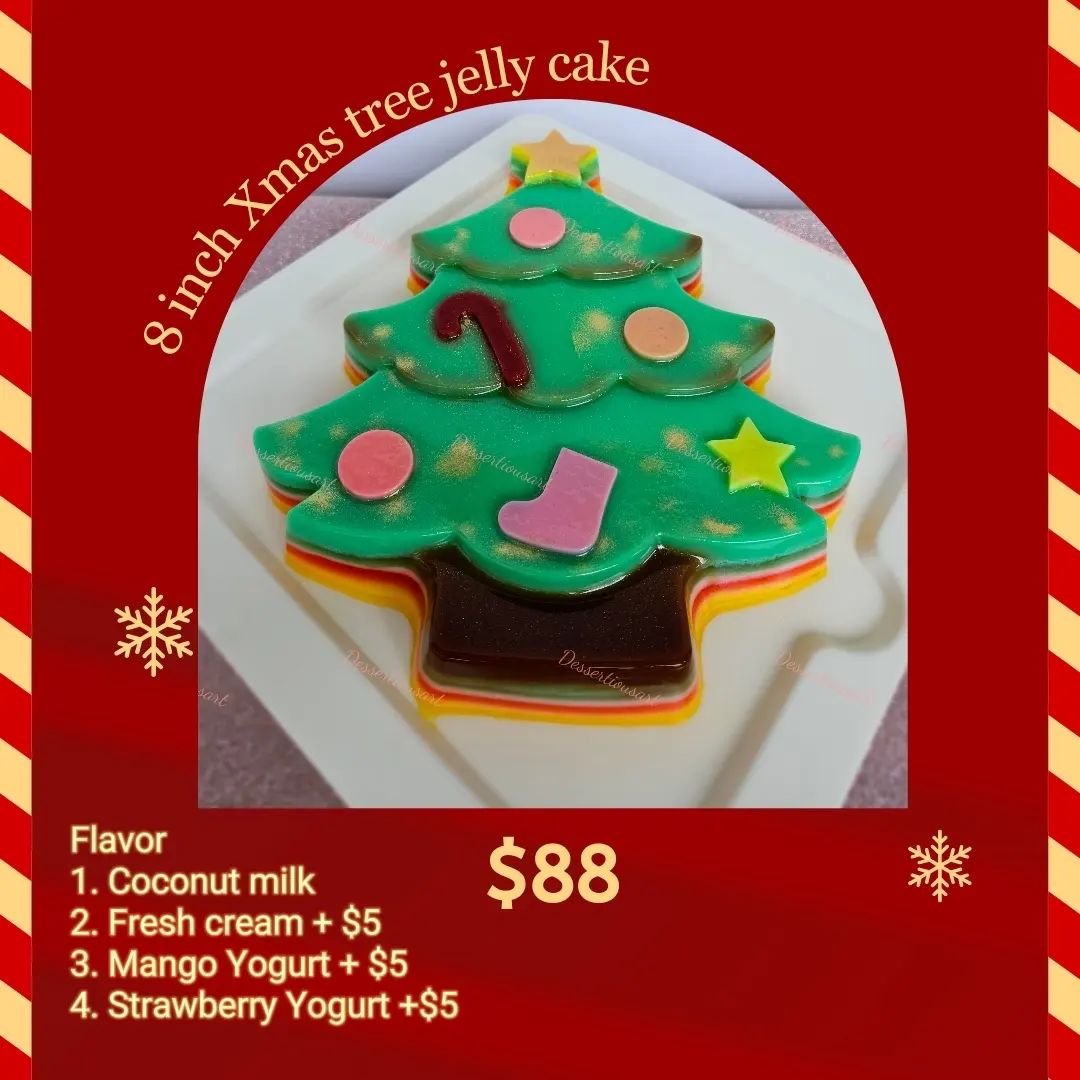 Christmas Tree  Jelly cake(Coconut)