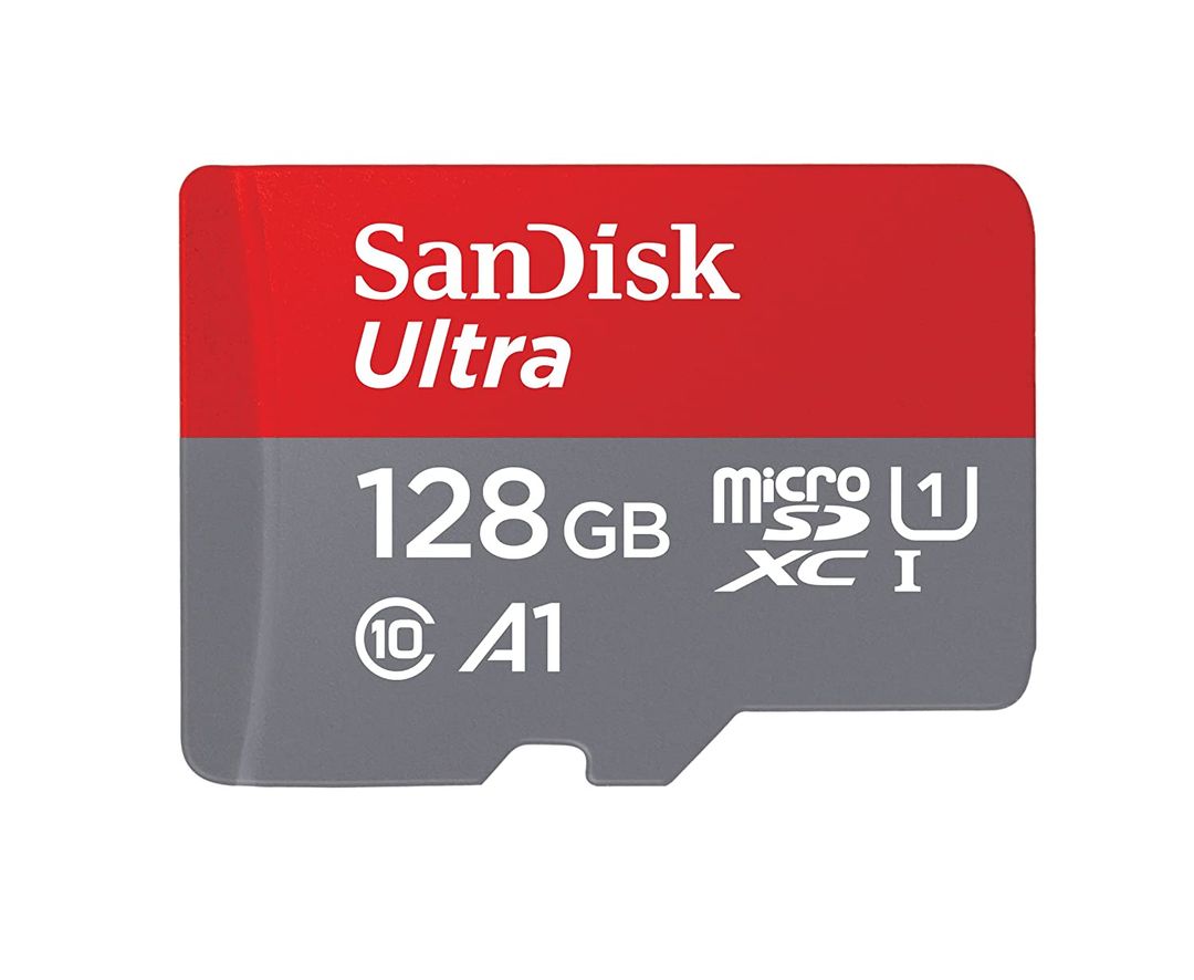 SanDisk Ultra (SDSQUAB-128G-GN6MN) microSDXC UHS-I Card, 128GB, 140MB/s R, for Smartphones