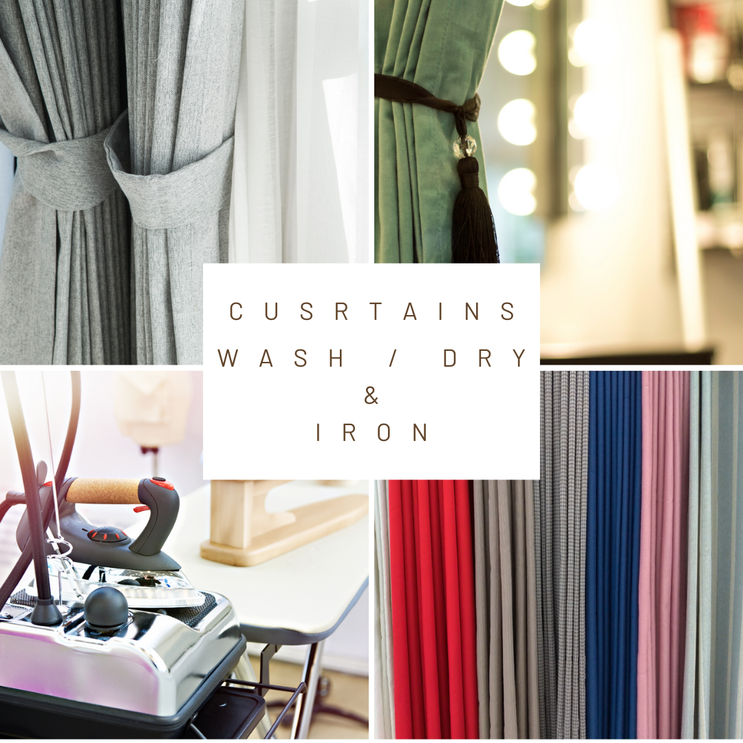 Curtains (Wash, Dry & Iron)