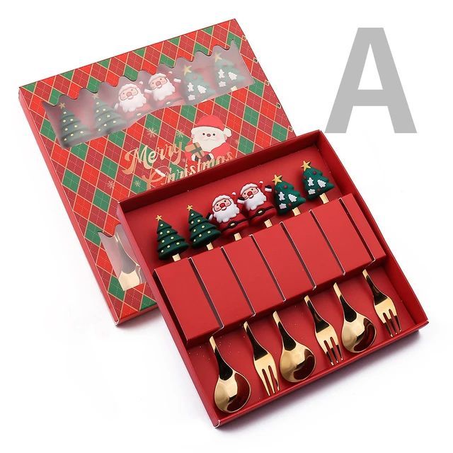 6 Pcs Spoon & Fork Set