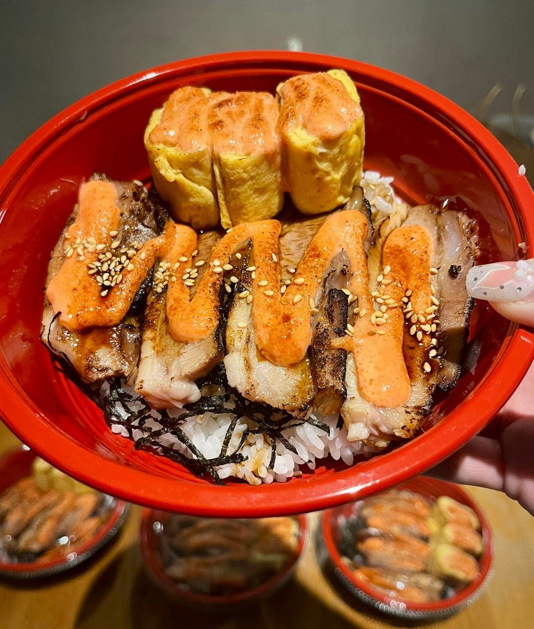 Mentai Chashu Don with Tamagoyaki 