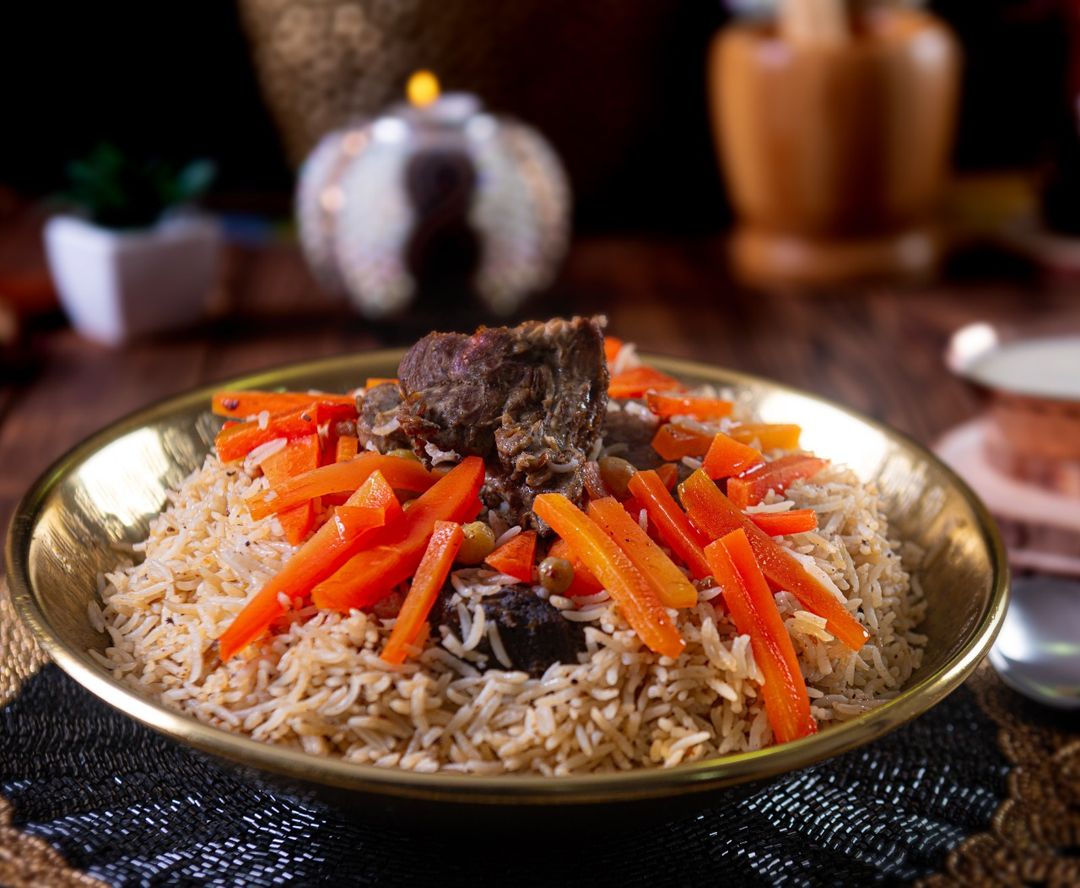 Afghani pulao beef 