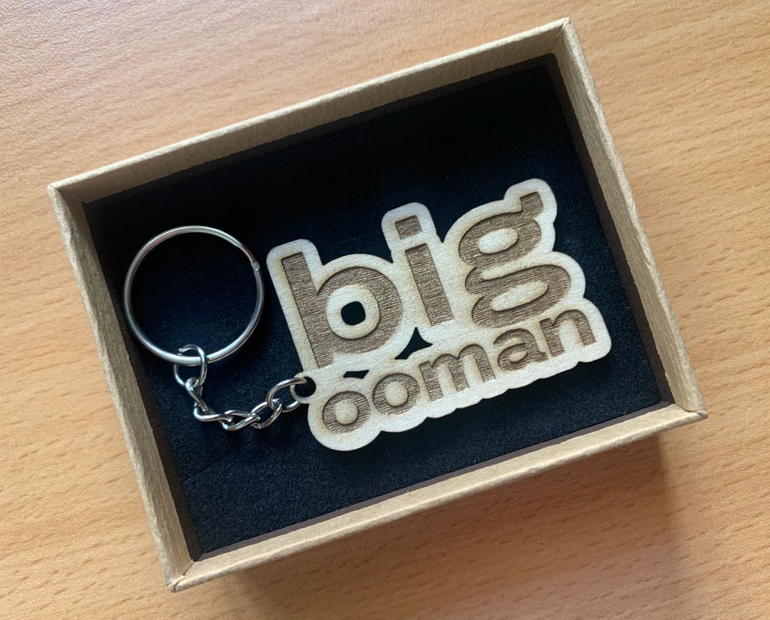 Big Ooman Keyring (Wood)