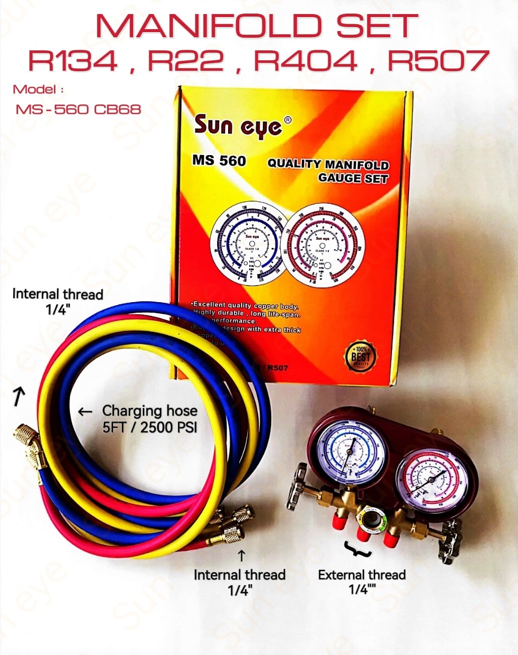 MANIFOLD SET R22,R134,R410,R404