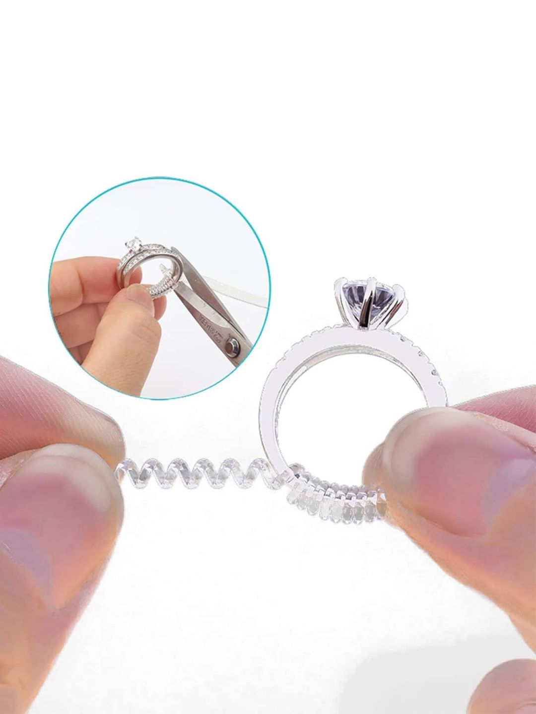 1pc Transparent Adjustable Ring Sizer