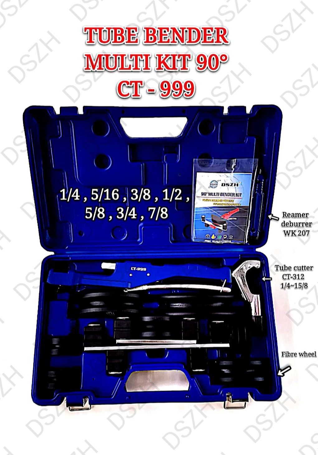 TUBE BENDER MULTI KIT 90o CT999 1/4"~7/8