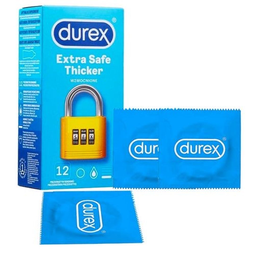 Durex Extra Safe Condoms - 1 Pack (12 Pieces) 