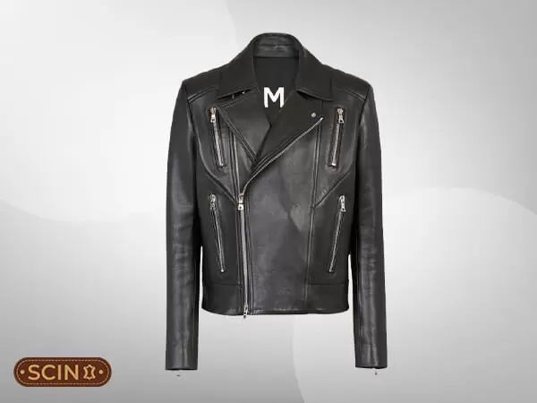 DADA' Alexander McQueen Shearling-Lined Leather Biker Jacket –