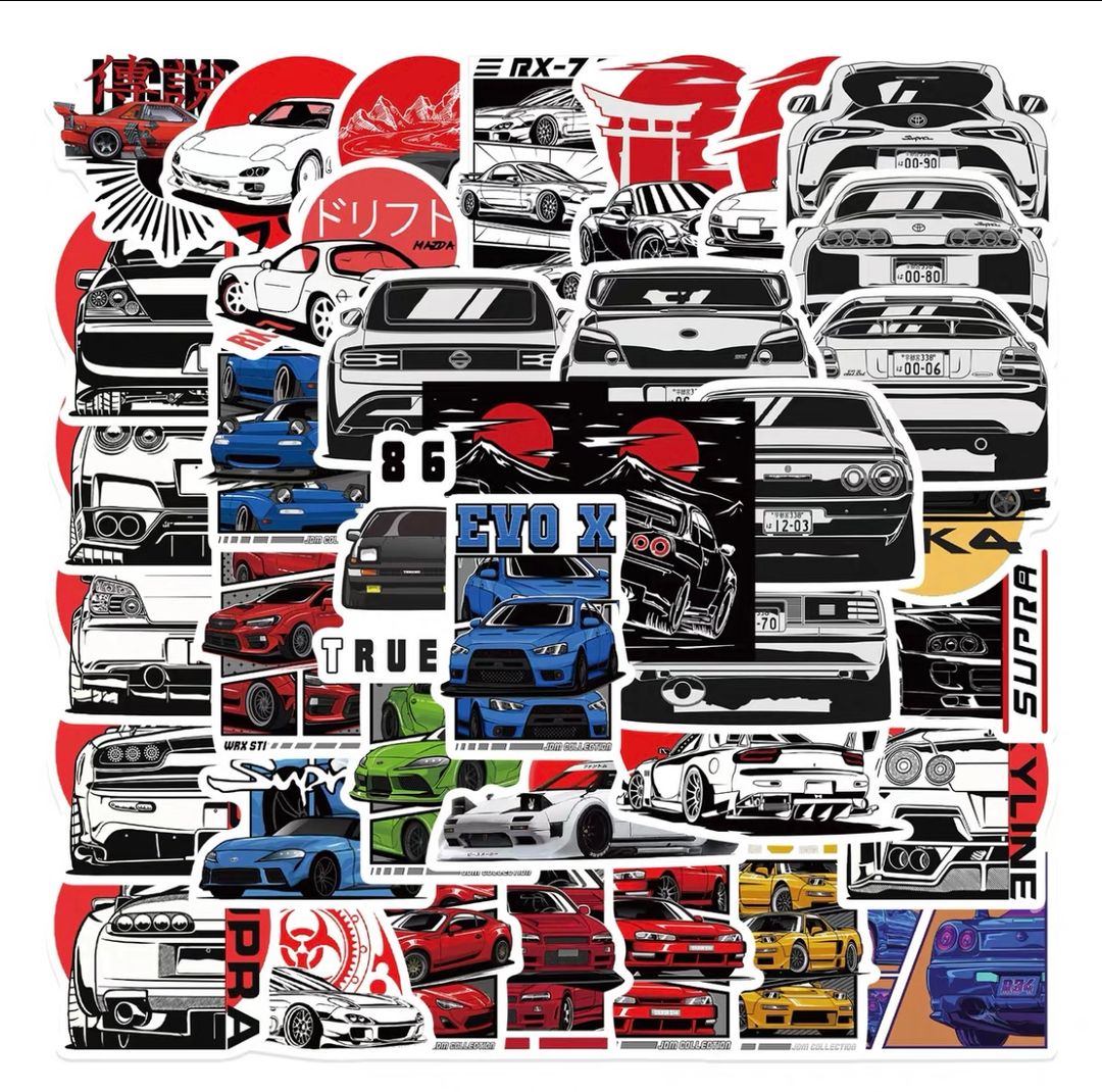 Racing Car Stickers