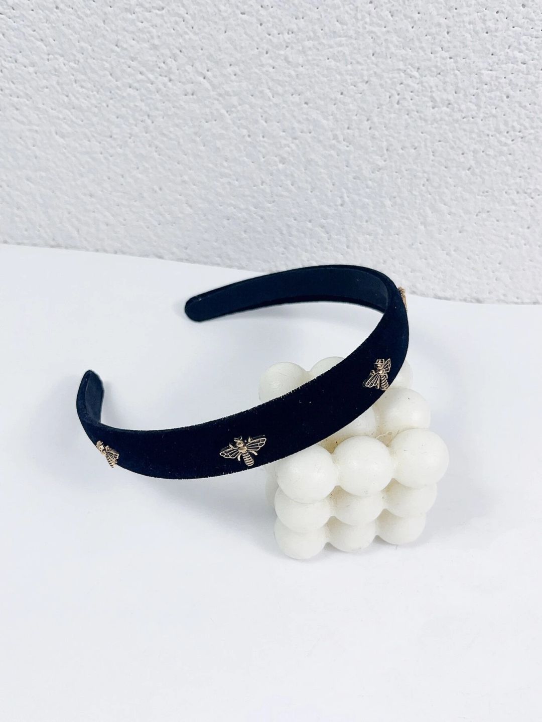 Velvet Wide Charms Headband