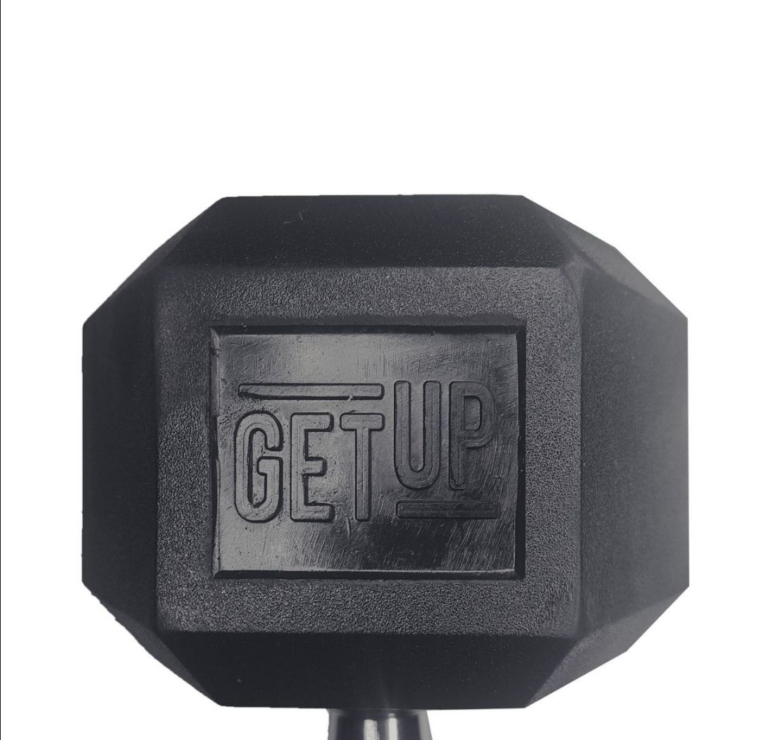 GetUp Rubber Hex Dumbbell - Various Weights