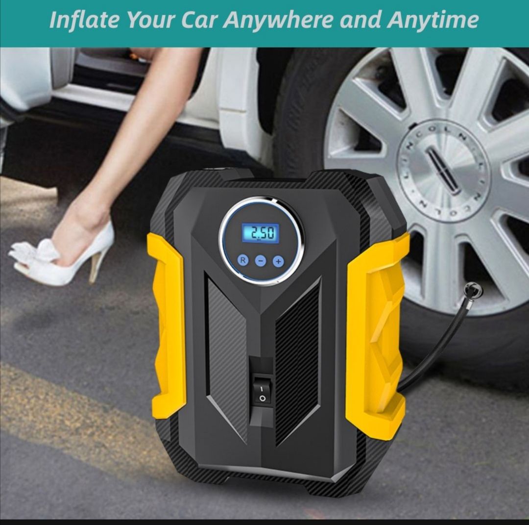 Carsun Multifunctional Digital Car Tyre Pump With One Touch Function