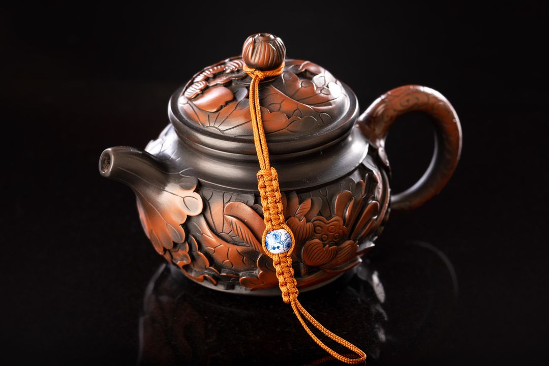 Chinese handmade teapot from Jianshui purple ceramics Lotus