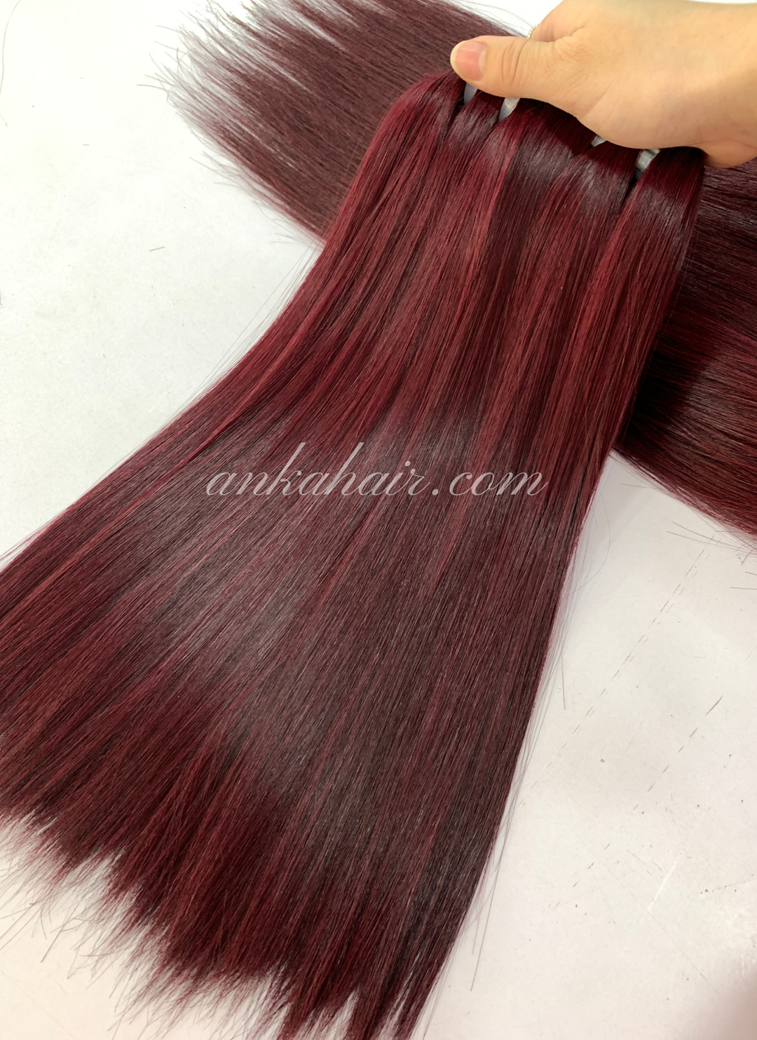 Double Drawn Weft Hair - Customized Color (Color #2 to #18) Bone Straight 