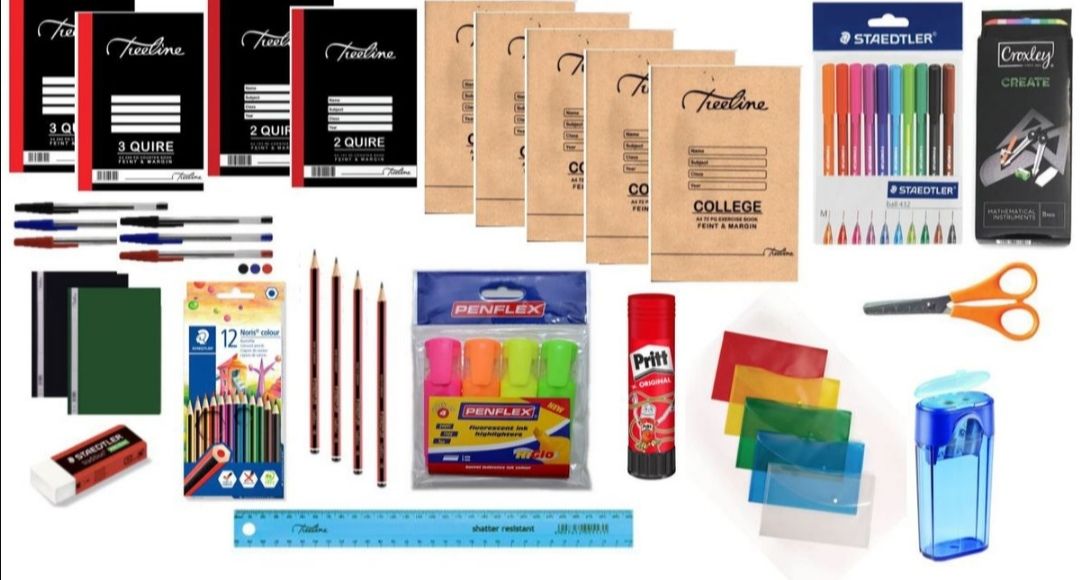 High School Essential Stationery Pack. 