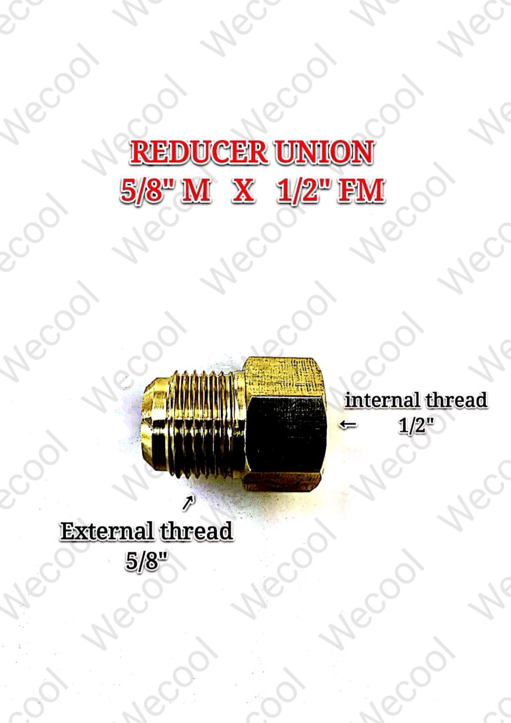 REDUCER UNION - 5/8''M X 1/2''FM