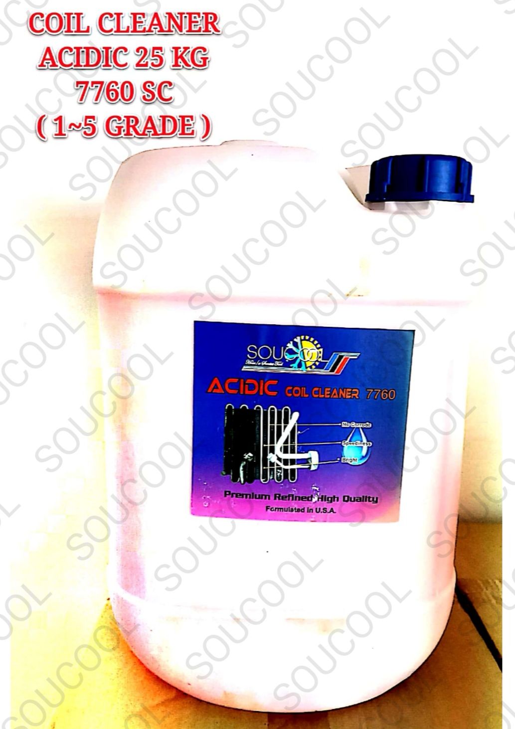 COIL CLEANER ACIDIC 25KG - 7760SC (1~5 GRADE)