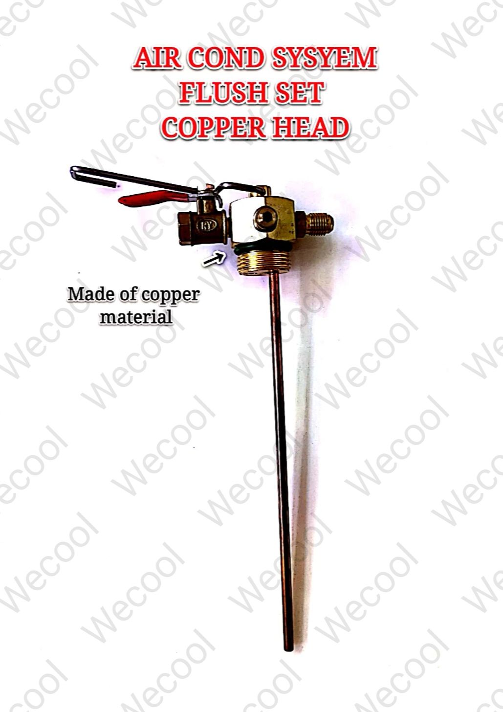 AIR COND SYSTEM FLUSH SET COPPER HEAD