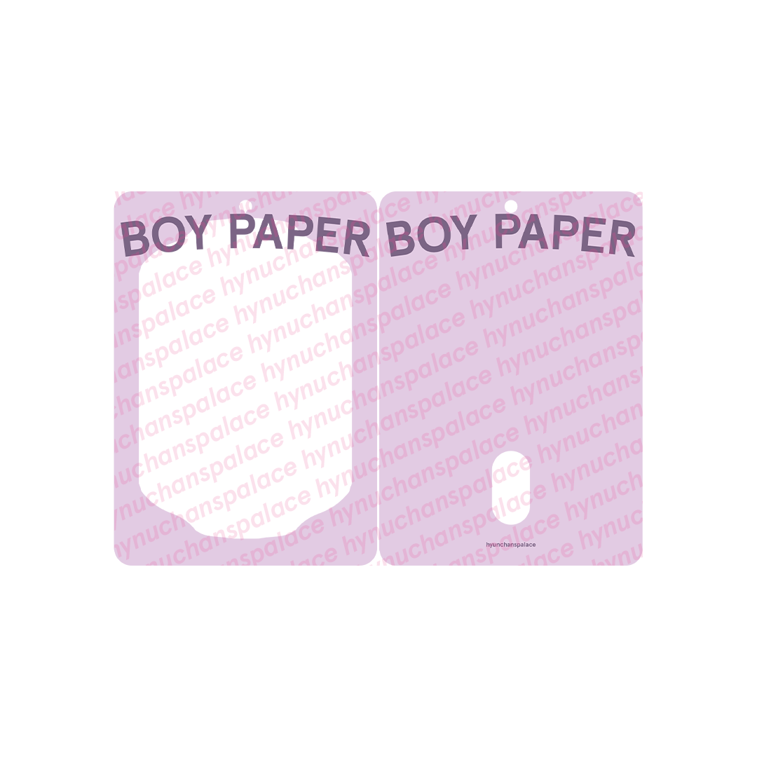 'BOY PAPER' acrylic photocard holder