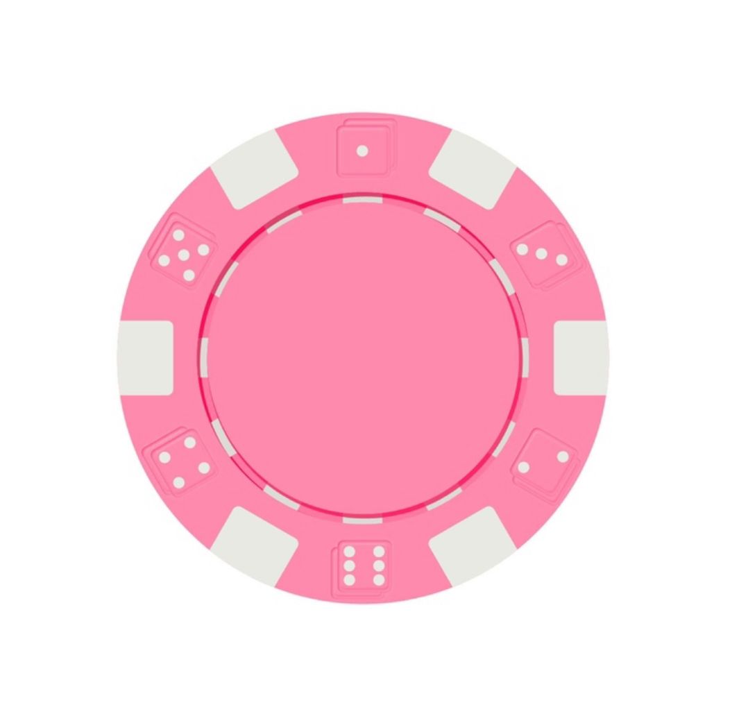 Pink Chip Golf Ball Marker 40mm