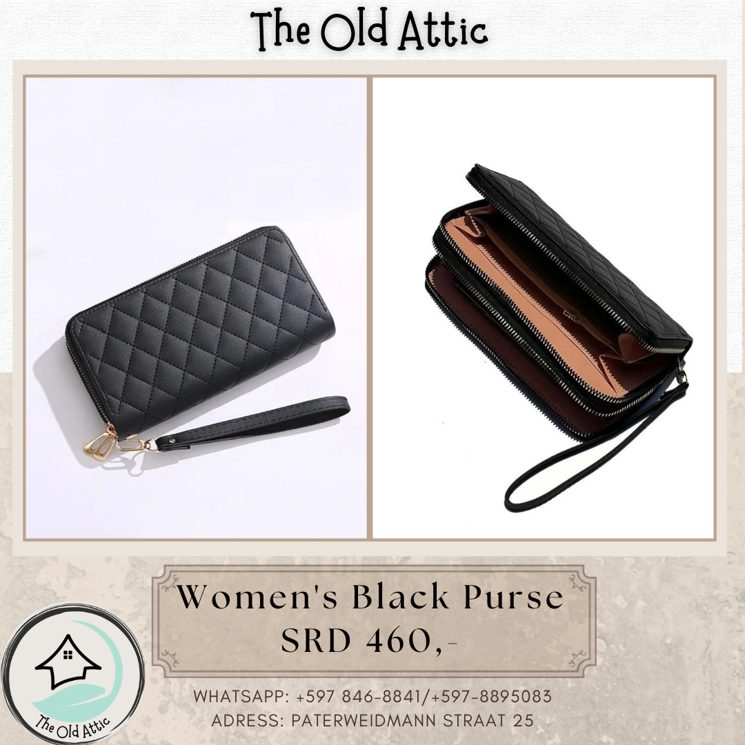 Women's Black Squares Purse