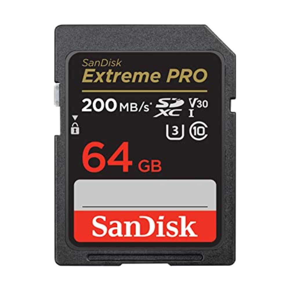 SanDisk Extreme Pro (SDSDXXU-064G-GN4IN) SD UHS I 64GB Card for 4K Video for DSLR and Mirrorless Cameras 200MB/s Read & 90MB/s Write