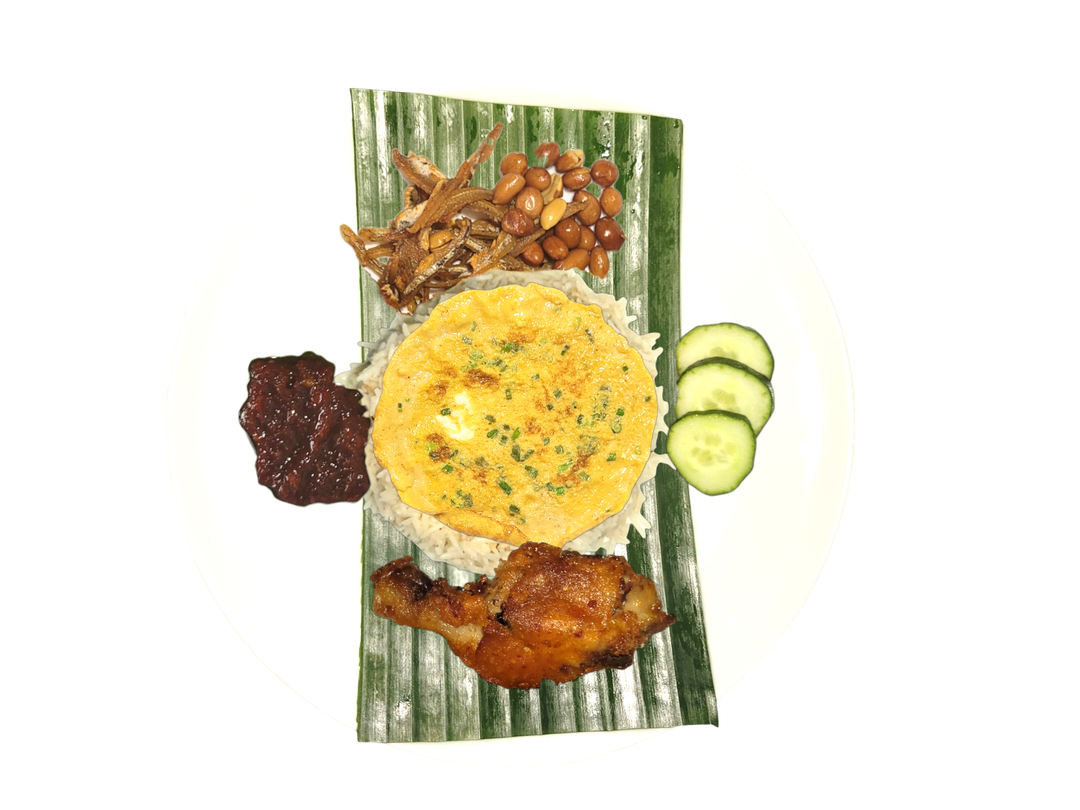 Nasi Lemak with Chicken Drumstick Set