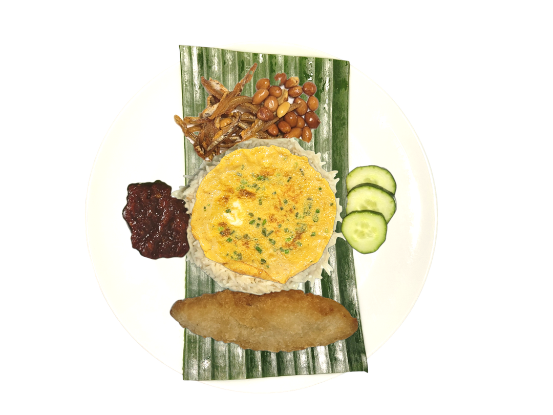 Nasi Lemak with Fish Fillet Set