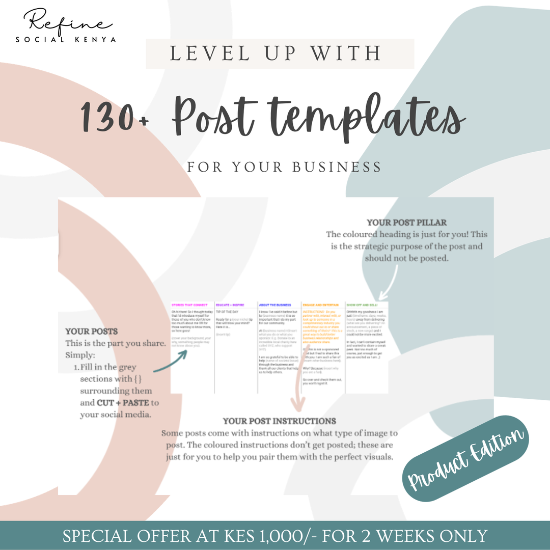 130+ Post Templates (Social Media)