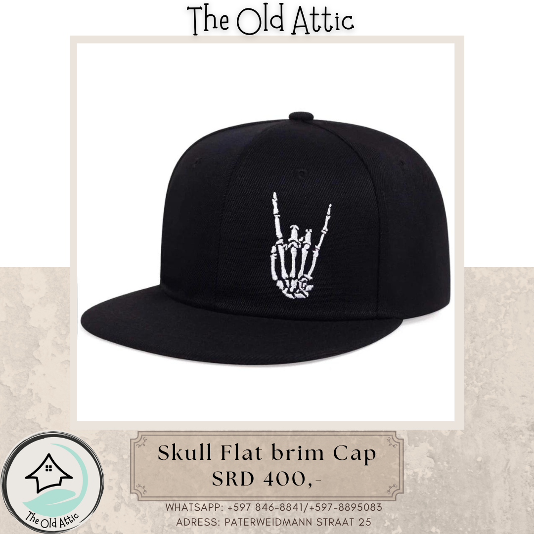 Skull Flat Brim Cap