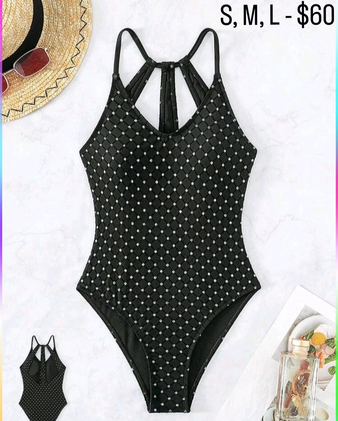 Bling Polka Dot One Piece