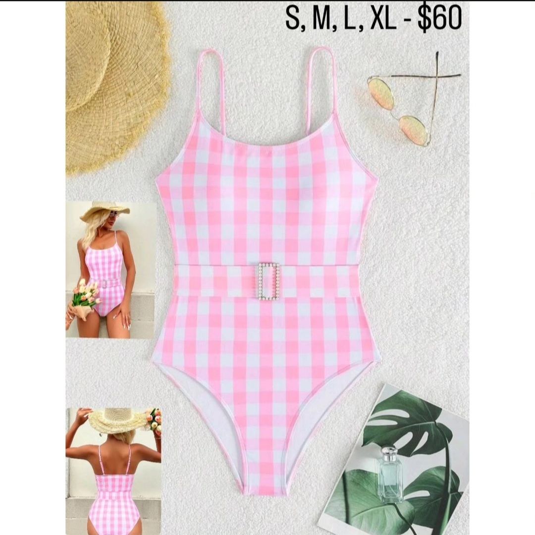 Barbie Belted One Piece Swimsuit