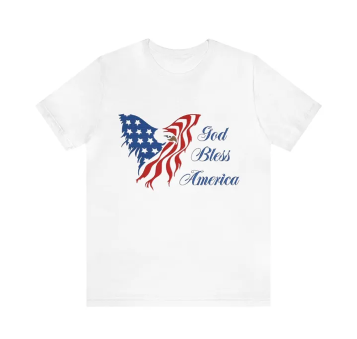 Unisex Jersey Short Sleeve Tee God bless America 