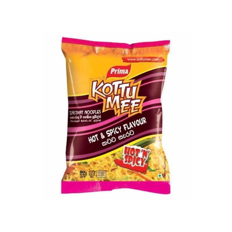 Prima Noodles Kottu Mee Hot & Spicy 80g            