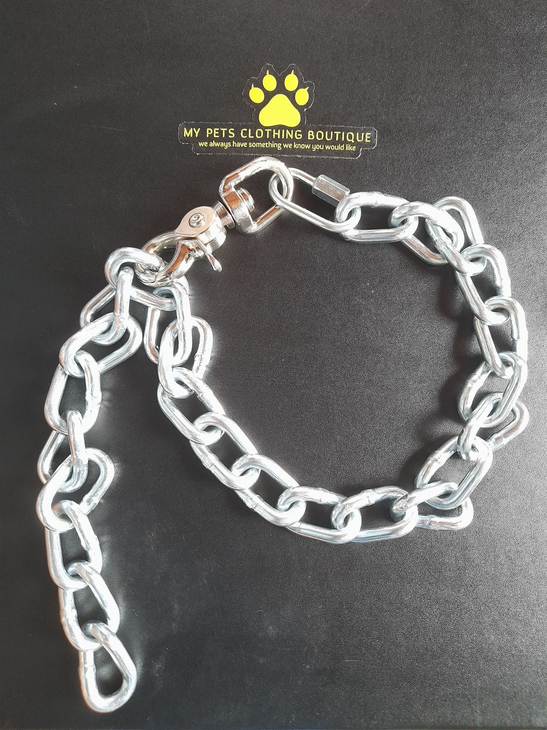 Linked Chain Dog Collar