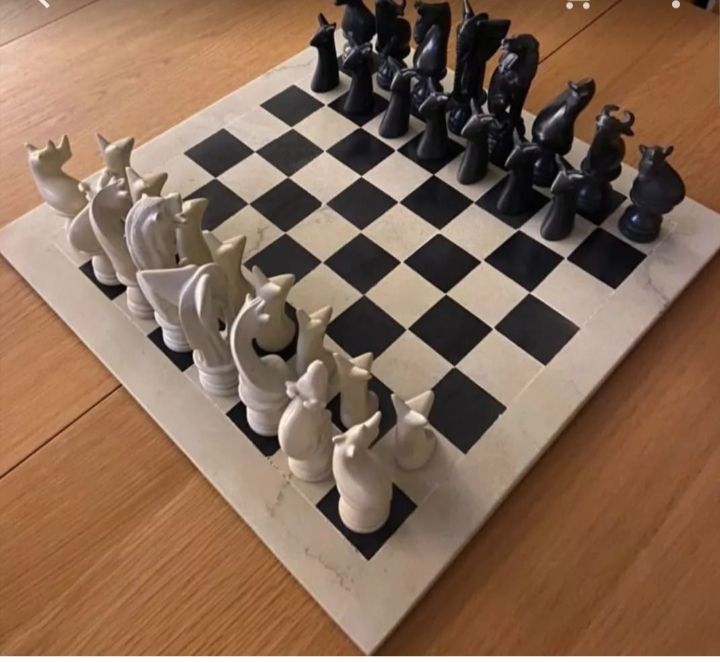 Chess board and pieces 