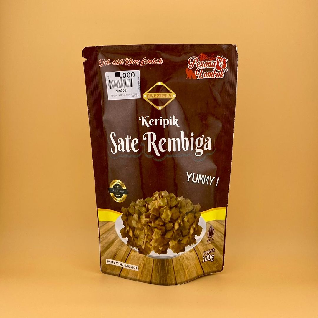 (FAEZIELA) KERIPIK SATE REMBIGE 100GR