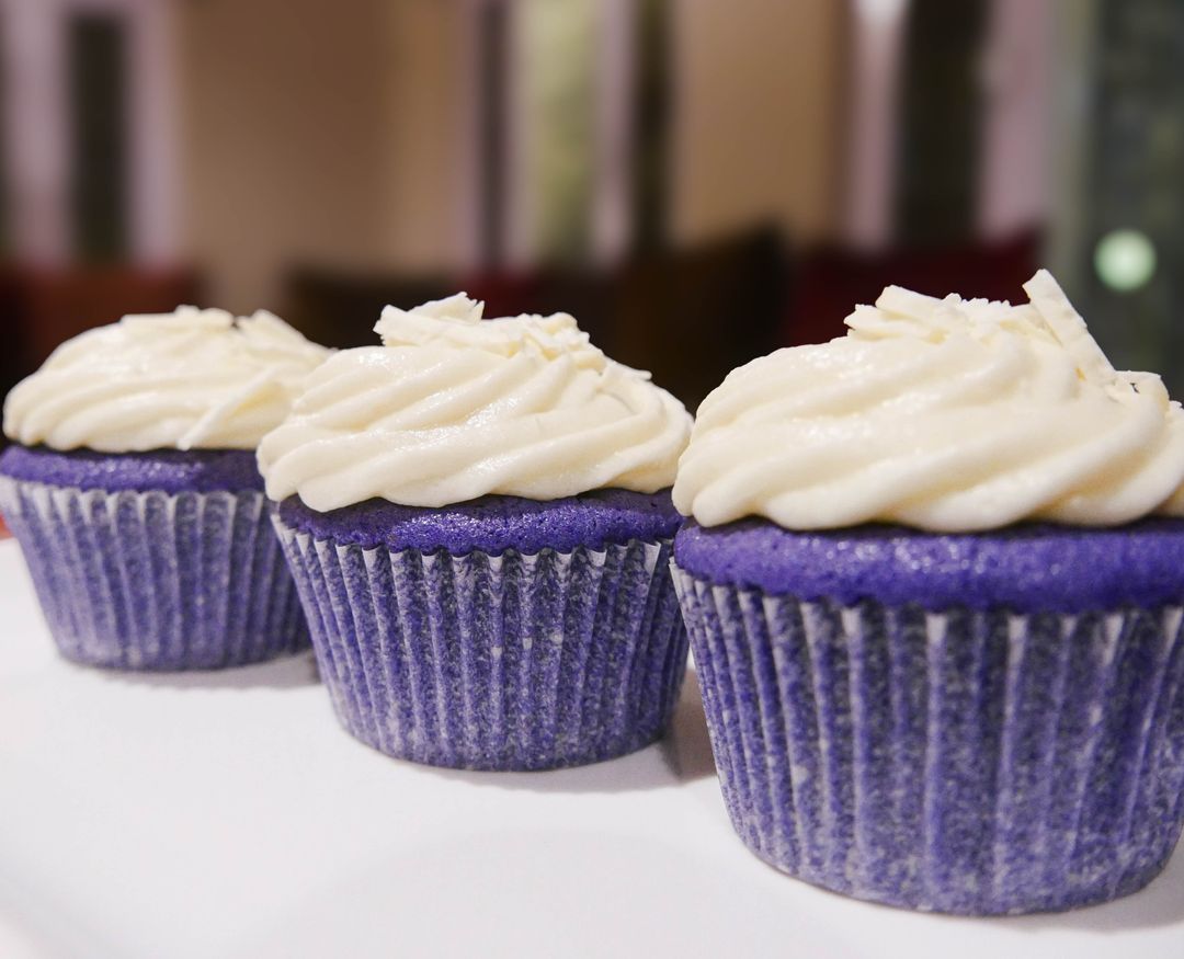 Purple Velvet Cream Cheese Cupcakes - 1 Dozen