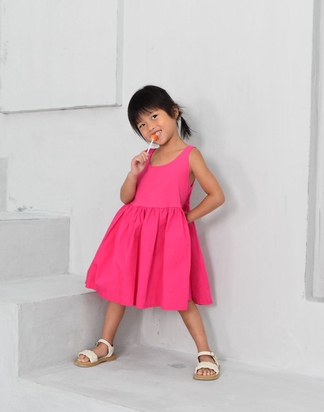 (GIRL) HOTPINK DRESS