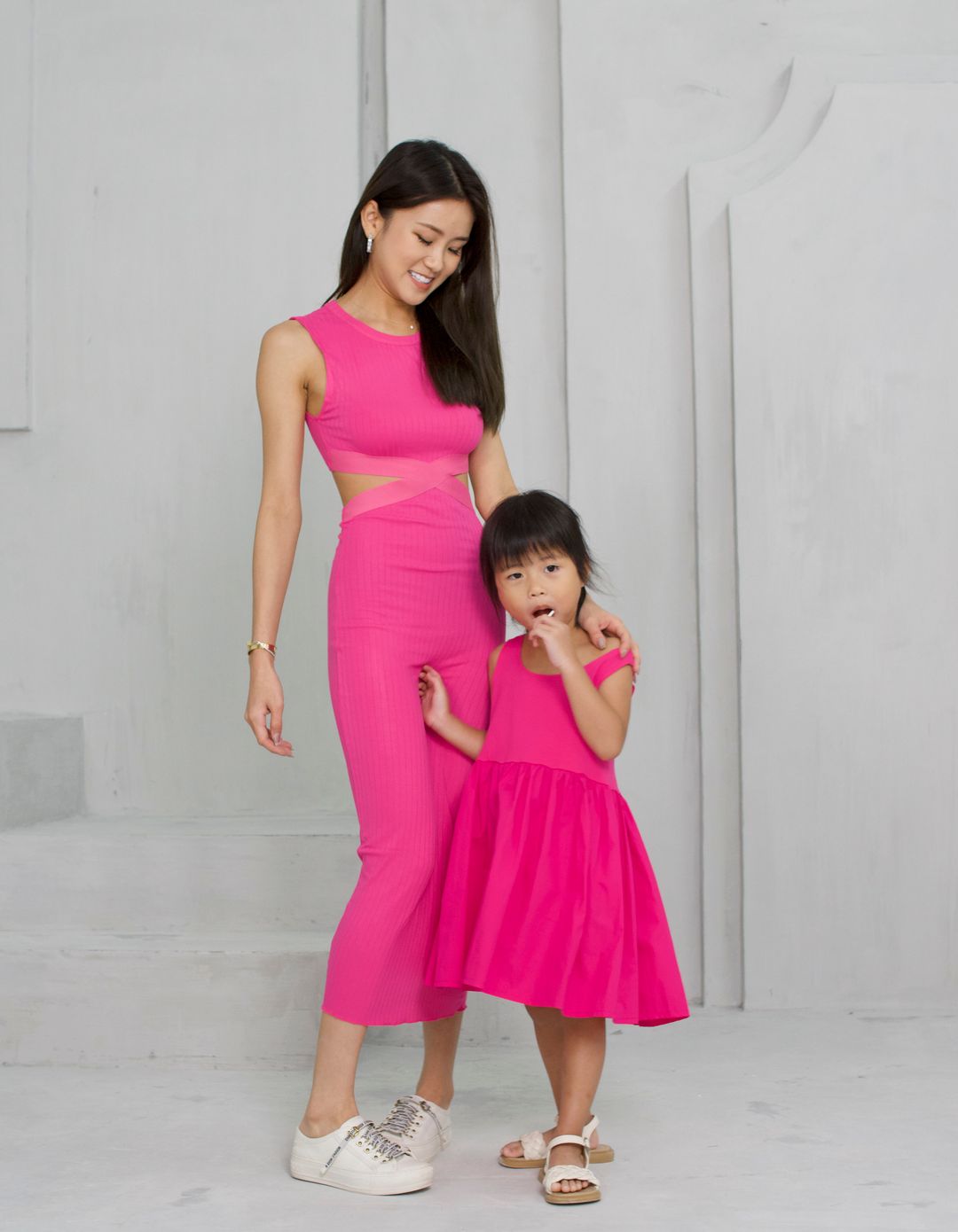 HOTPINK CUT OUT DRESS