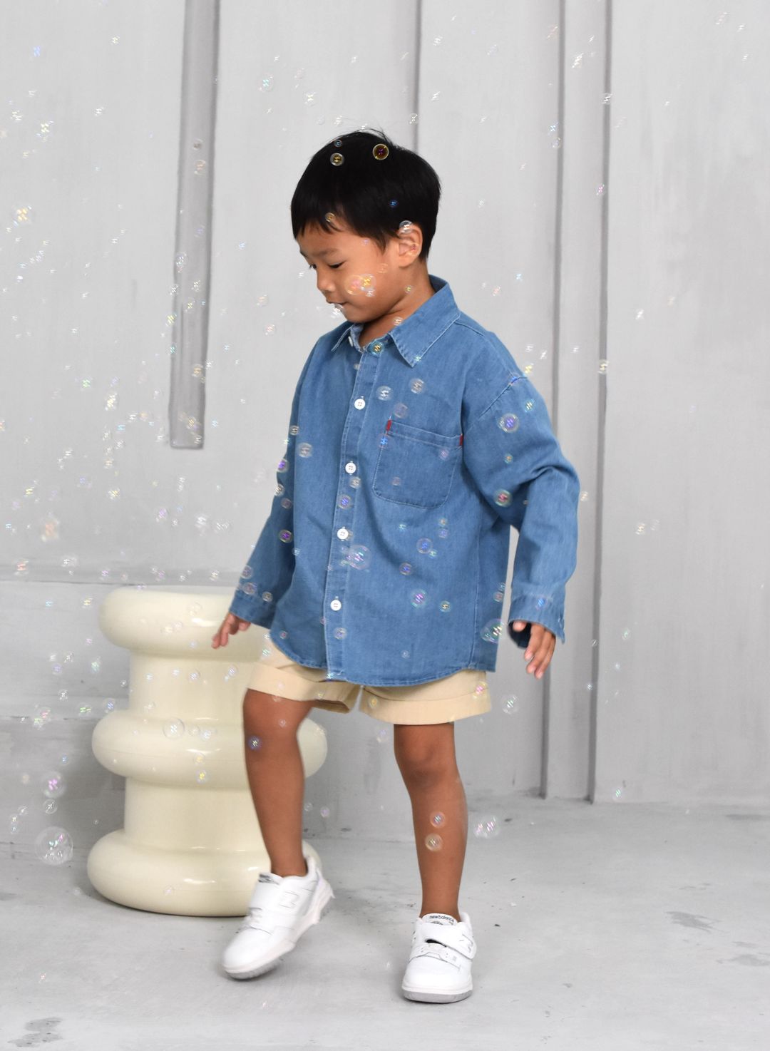 (BOY) DENIM SHIRT