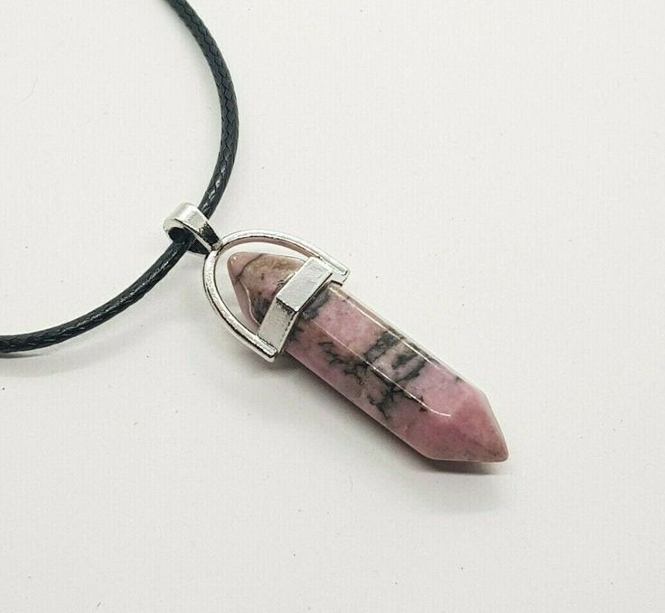 Rhodonite point pendant