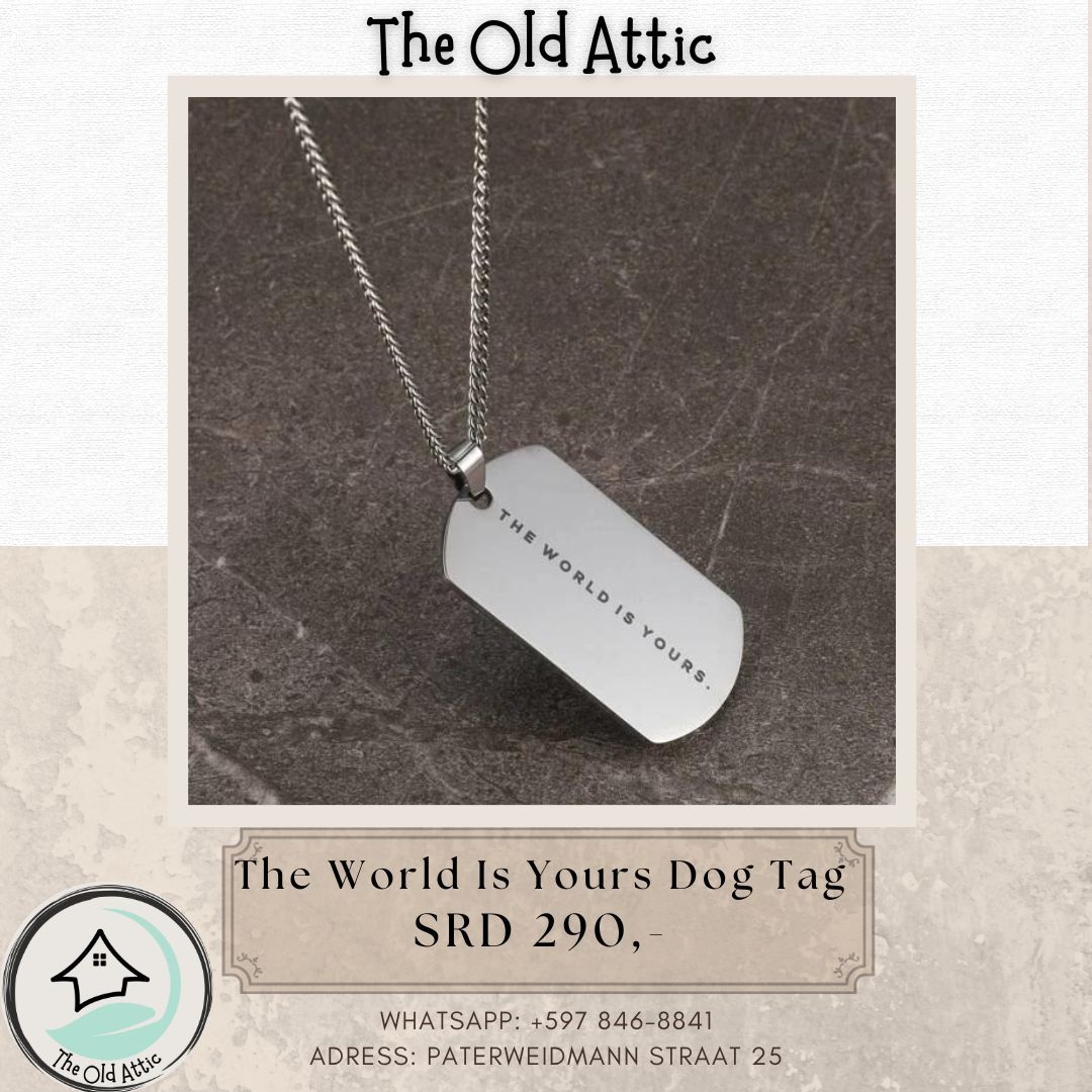 The World Is Yours Dog Tag 