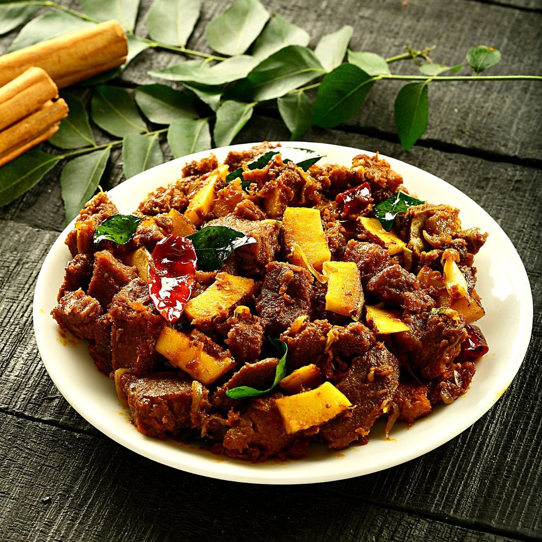 Beef Coconut Fry (Beef Ullarthiyathu)