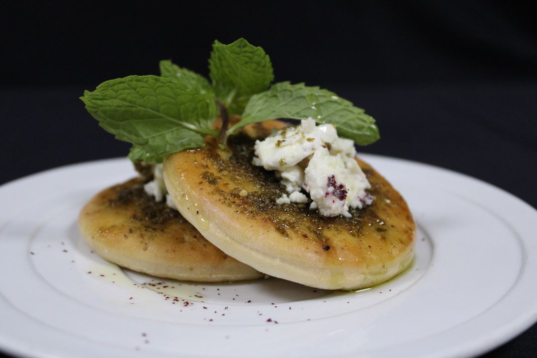 Home Baked Manekeesh with Zaatar and Cheese