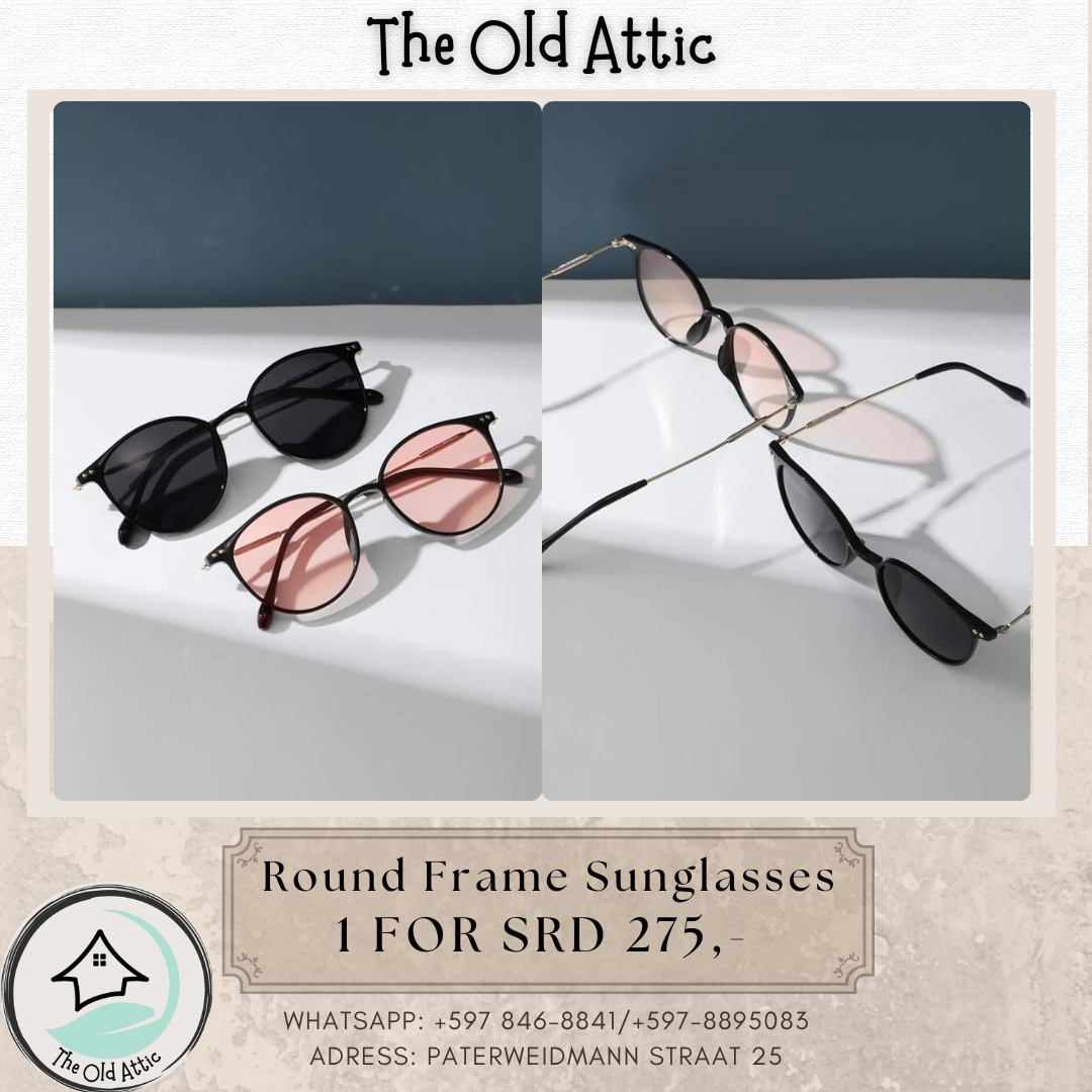 round frame sunglasses pink 