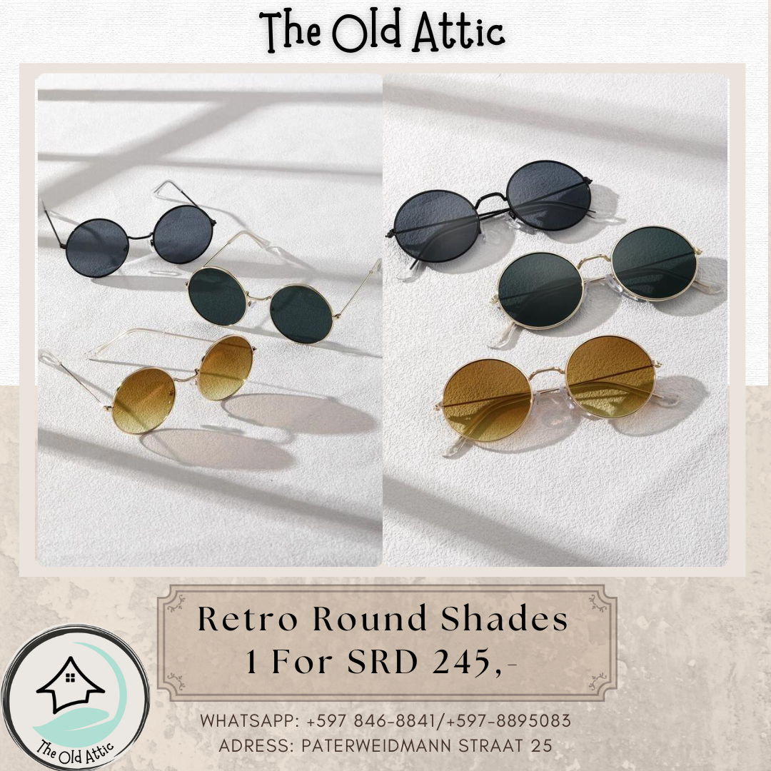 retro round  shades brown