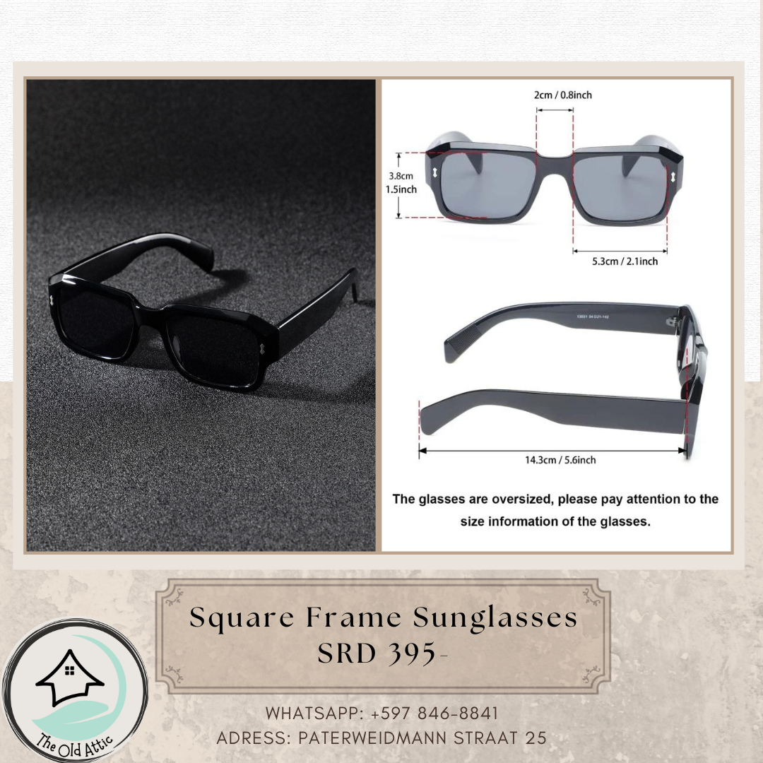 small square frame sunglasses  black 