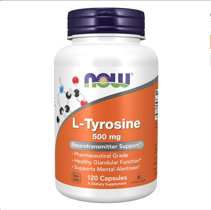 NOW FOODS L-TYROSINE 500MG 120 CAPSULES