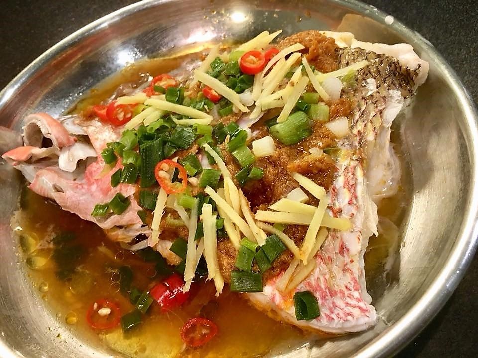 鸿运当头 - 蒸红鸡鱼头 Steam Fish Head